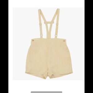 Calla lily yellow Suspender Shorts